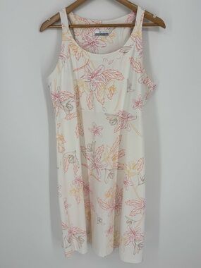 Columbia Omni Shade PFG Tricolored Floral Freezer Dress Women’s Size XL in EUC